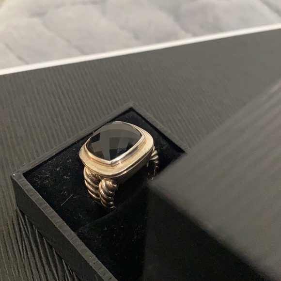 David Yurman black onyx ring- sterling - Picture 4 of 10